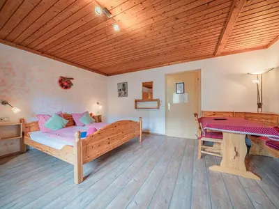 Ein Bett oder Betten in einem Zimmer der Unterkunft Falkenstein