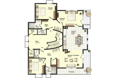 Grundriss der Unterkunft Ferienwohnung Königsleiten 2 - Top 4