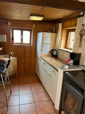 Küche/Küchenzeile in der Unterkunft Sepplhütte