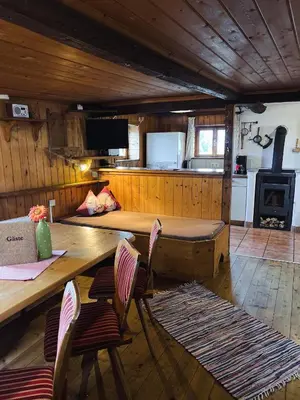 Küche/Küchenzeile in der Unterkunft Sepplhütte