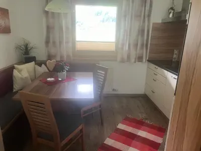 Ein Sitzbereich in der Unterkunft Apart Bergblick