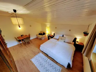Ein Bett oder Betten in einem Zimmer der Unterkunft Zirmweg Appartements