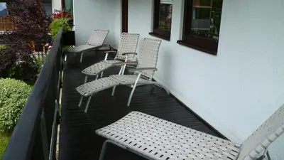 Ein Balkon oder eine Terrasse in der Unterkunft Haus Beatrice
