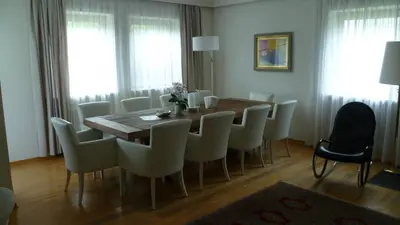 Ein Sitzbereich in der Unterkunft Haus Beatrice