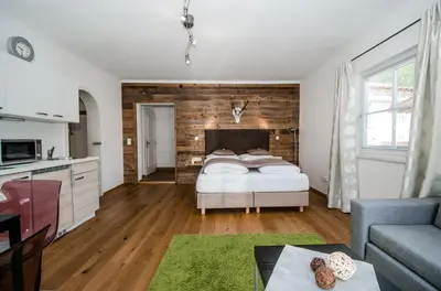 Ein Bett oder Betten in einem Zimmer der Unterkunft Apartments Blaickner