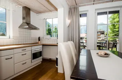 Küche/Küchenzeile in der Unterkunft Apartments Blaickner