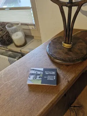 Ein Sitzbereich in der Unterkunft Haus Egger