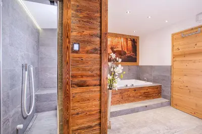 Ein Badezimmer in der Unterkunft Chalet Königsleiten 117 A