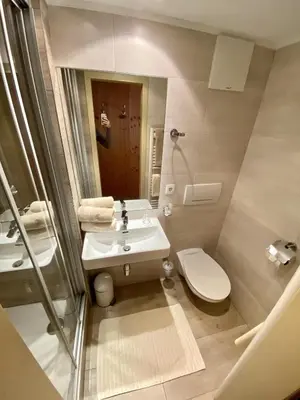 Ein Badezimmer in der Unterkunft Neuwalder