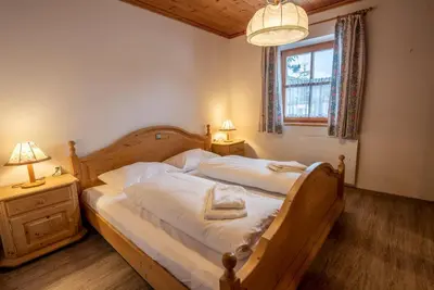 Ein Bett oder Betten in einem Zimmer der Unterkunft Haus 34 Top 1