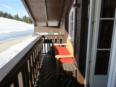 Ein Balkon oder eine Terrasse in der Unterkunft Haus 129 Top 3