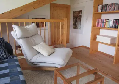 Die Bibliothek in der Ferienwohnung