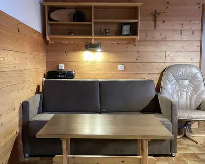 Ein Sitzbereich in der Unterkunft Haus Hölzlbauer Top 3