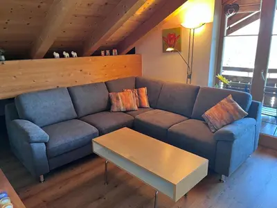 Ein Sitzbereich in der Unterkunft Haus Filzstein 145 Top 25