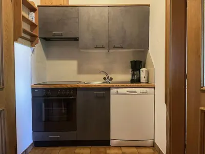 Küche/Küchenzeile in der Unterkunft Haus Hölzlbauer Top 4