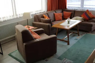 Ein Sitzbereich in der Unterkunft Haus Elisabeth Top 115