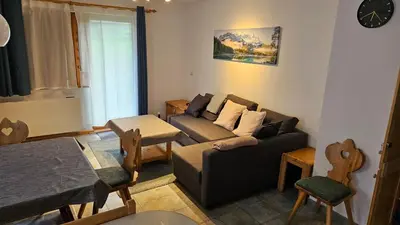 Ein Sitzbereich in der Unterkunft Haus Plattenkogel Top 6