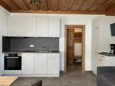Küche/Küchenzeile in der Unterkunft Haus Hölzlbauer Top 1