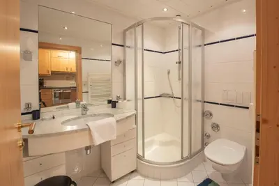 Ein Badezimmer in der Unterkunft Haus Elisabeth Top 108