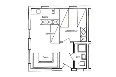 Grundriss der Unterkunft Haus 25 Top 1