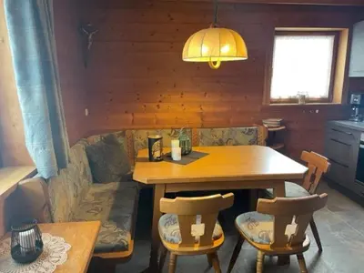 Ein Sitzbereich in der Unterkunft Haus Hölzlbauer Top 17