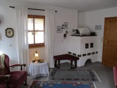 Ein Sitzbereich in der Unterkunft Haus 33 Top 1