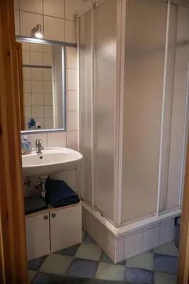 Ein Badezimmer in der Unterkunft Haus Irina Zimmer