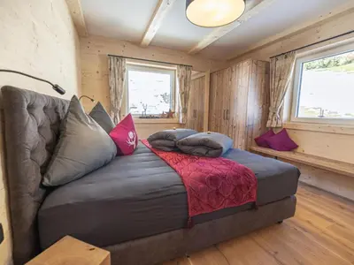 Ein Bett oder Betten in einem Zimmer der Unterkunft Siedelhütte