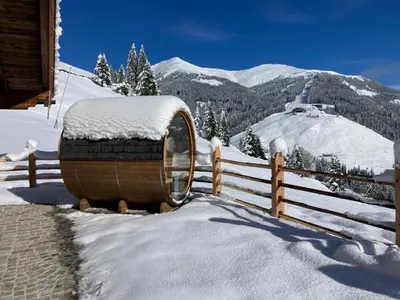 Siedelhütte im Winter