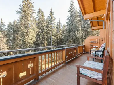 Ein Balkon oder eine Terrasse in der Unterkunft Holiday Home Hochkrimml by Interhome
