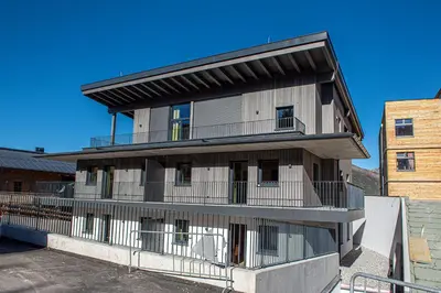 Das Gebäude in dem sich die Ferienwohnung befindet