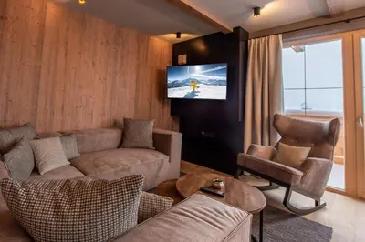 TV/Unterhaltungsangebot in der Unterkunft Filzsteinresort Wohnungen Top 2