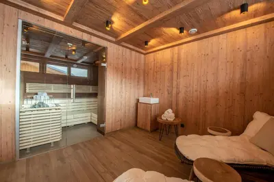 Ein Sitzbereich in der Unterkunft Filzsteinresort Wohnungen Top 10