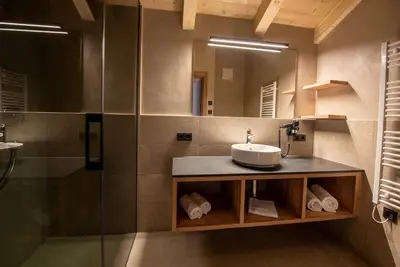 Ein Badezimmer in der Unterkunft Filzsteinresort Wohnungen Top 5