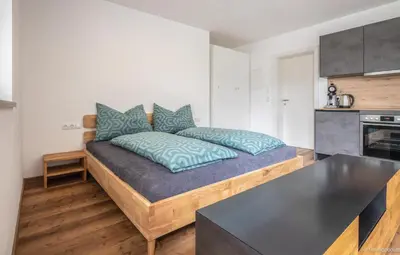 Küche/Küchenzeile in der Unterkunft Ferienwohnung Taferl