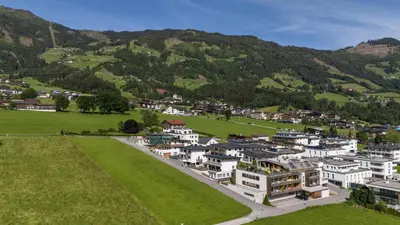 Ein allgemeiner Bergblick oder ein Berglick von der Ferienwohnung aus