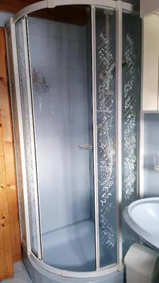 Ein Badezimmer in der Unterkunft Riedhof