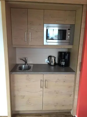 Küche/Küchenzeile in der Unterkunft Hotel Garni Ingeborg