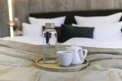 Ein Bett oder Betten in einem Zimmer der Unterkunft Hotel ZUM STERNENHOF