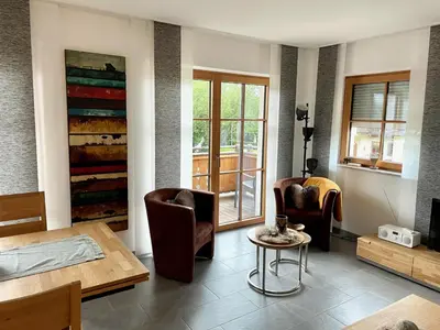 Ein Sitzbereich in der Unterkunft Appartement Jade