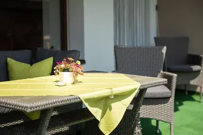 Ein Sitzbereich in der Unterkunft Apartment Hohe Tauern