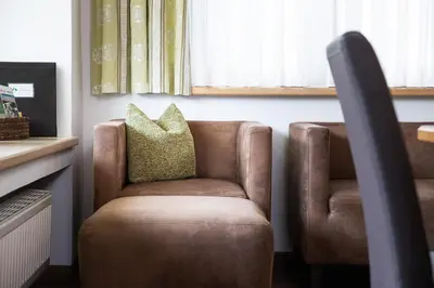 Ein Sitzbereich in der Unterkunft Apartment Hohe Tauern
