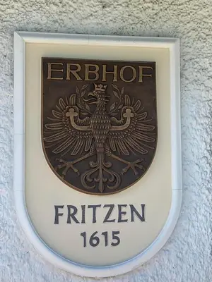 Ein Zertifikat, Auszeichnung, Logo oder anderes Dokument, das in der Unterkunft Fritzenhof ausgestellt ist