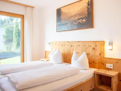 Ein Bett oder Betten in einem Zimmer der Unterkunft Apartment in Fügen near Spieljoch Ski