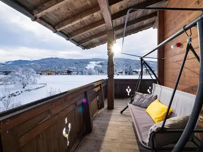 Ein allgemeiner Bergblick oder ein Berglick von der Ferienwohnung aus