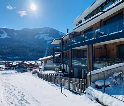 Ein allgemeiner Bergblick oder ein Berglick von der Ferienwohnung aus