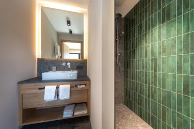 Ein Badezimmer in der Unterkunft Ferienwohnungen Hautz