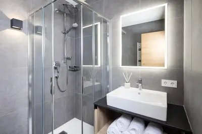 Ein Badezimmer in der Unterkunft Schöneben Appartementen Top 2