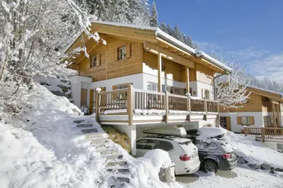 Schöneben Chalet Hohe Tauern Blick im Winter
