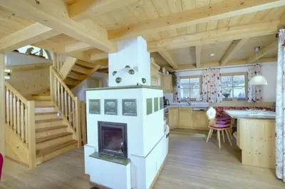 Küche/Küchenzeile in der Unterkunft Schöneben Chalet 't Hoge Loo